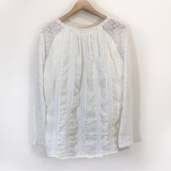 Anthropologie Knit Sweater Sz Large White - Picture 5 of 12